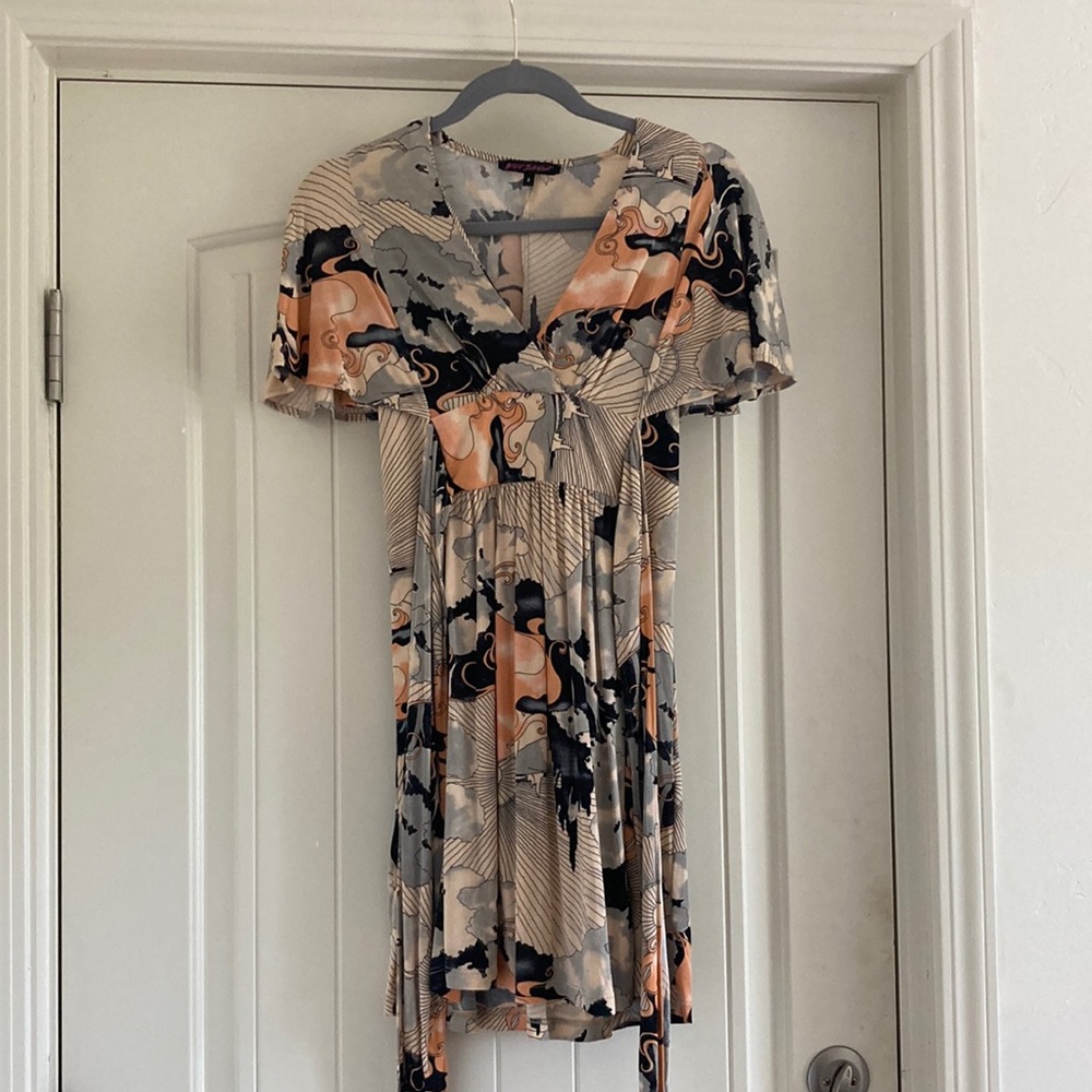 100% Silk Dress, Betsey Johnson, Size Small, MADE IN THE USA